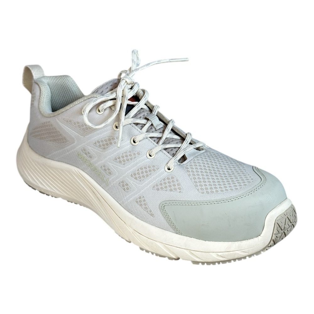 Merrell Work Shoes Mens Size 10 Light Gray Moab Flight Carbon Fiber Sneakers